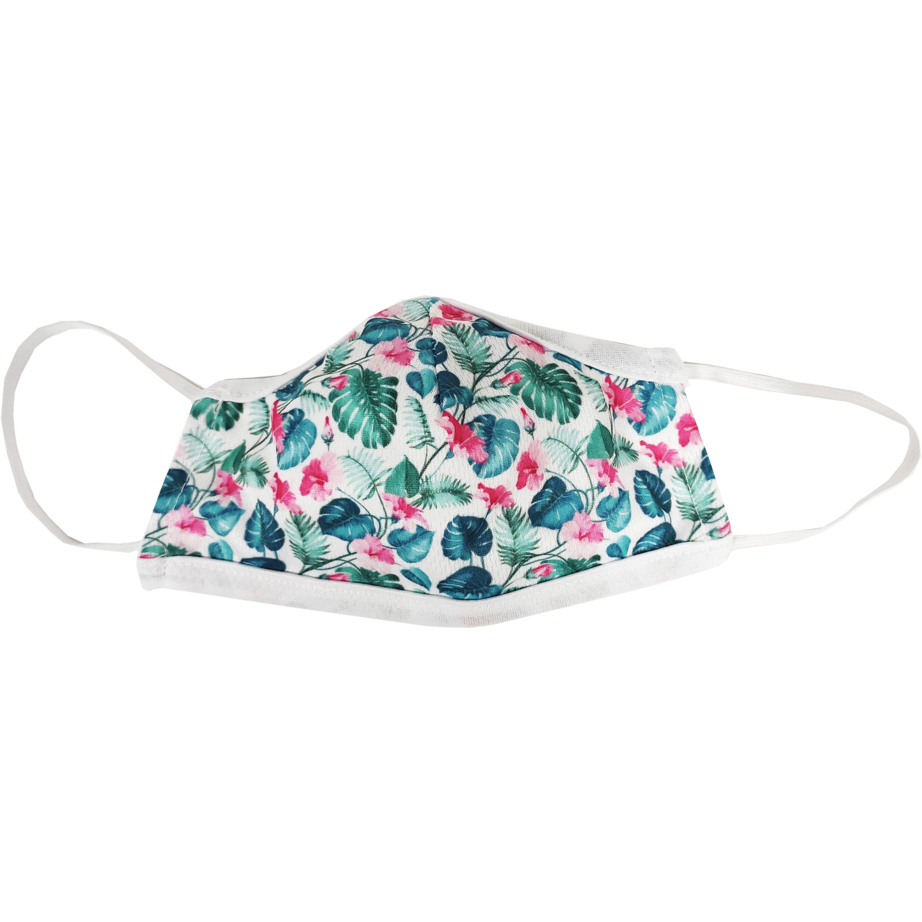 Bulk Multi Purpose Fabric Protective Mask for Children Υφασμάτινη Μάσκα Προστασίας Πολλαπλών Χρήσεων για Παιδιά σε Διάφορα Σχέδια & Χρώματα 1 Τεμάχιο - Λουλούδια