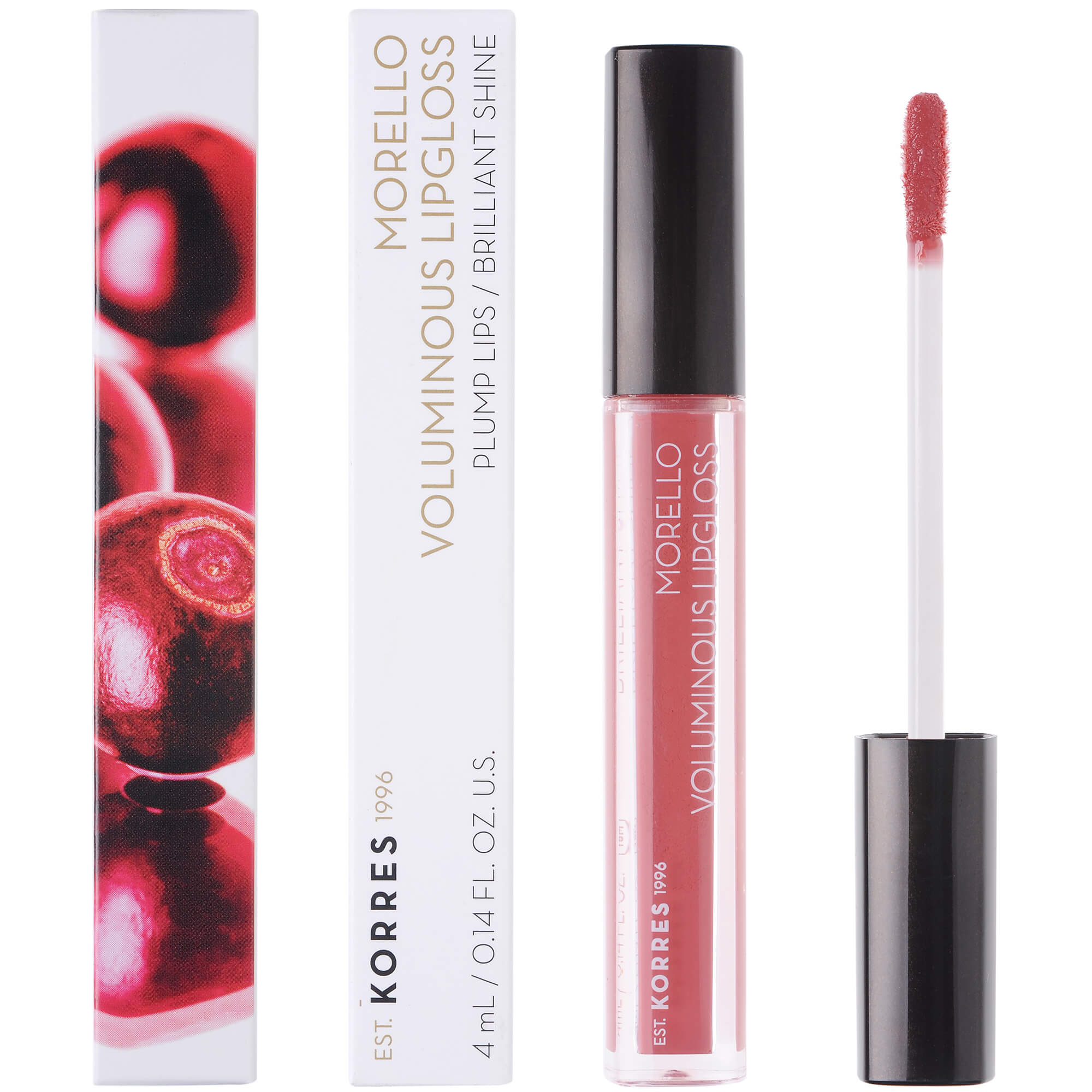 Korres Morello Voluminous Lipgloss Brilliant Shine Ενυδατικό Lipgloss με Εξαιρετική Λάμψη & Γεμάτο Χρώμα που Διαρκεί 4ml – 16 Blushed Pink
