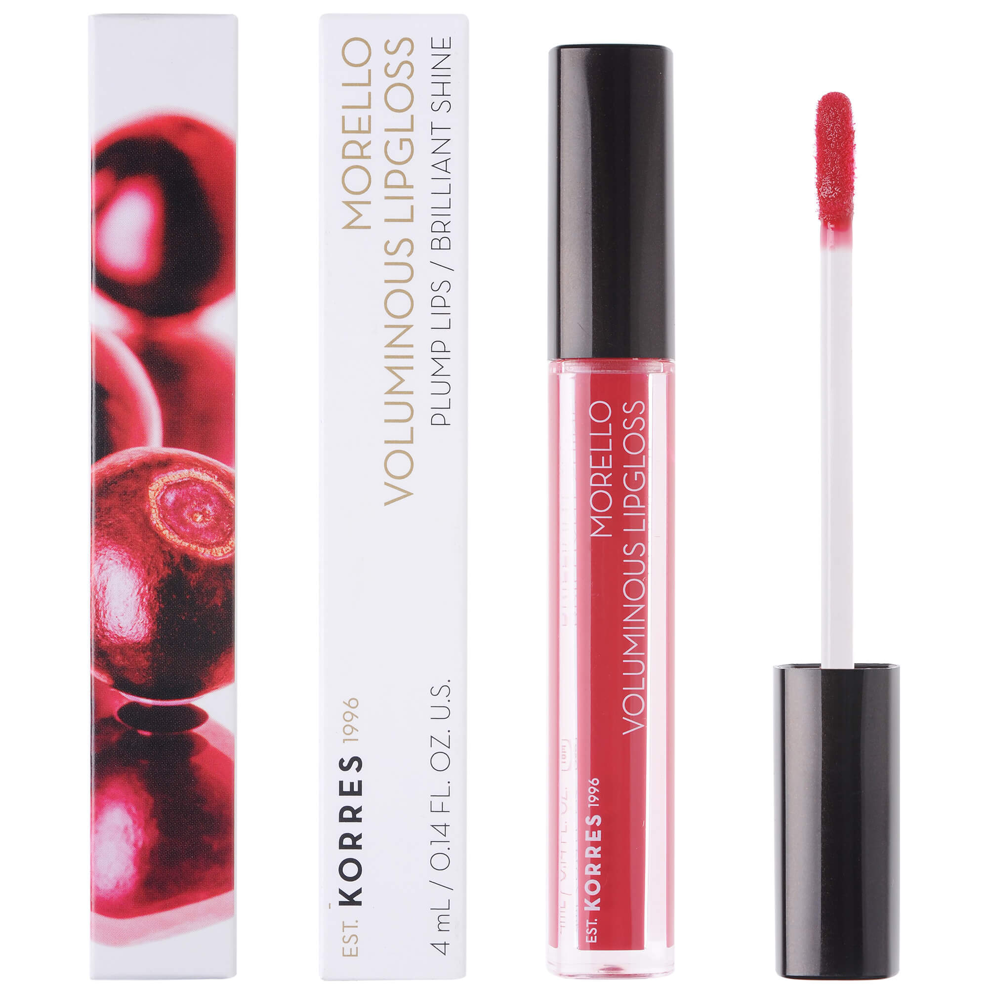 Korres Morello Voluminous Lipgloss Brilliant Shine Ενυδατικό Lipgloss με Εξαιρετική Λάμψη & Γεμάτο Χρώμα που Διαρκεί 4ml – 19 Water-Melon
