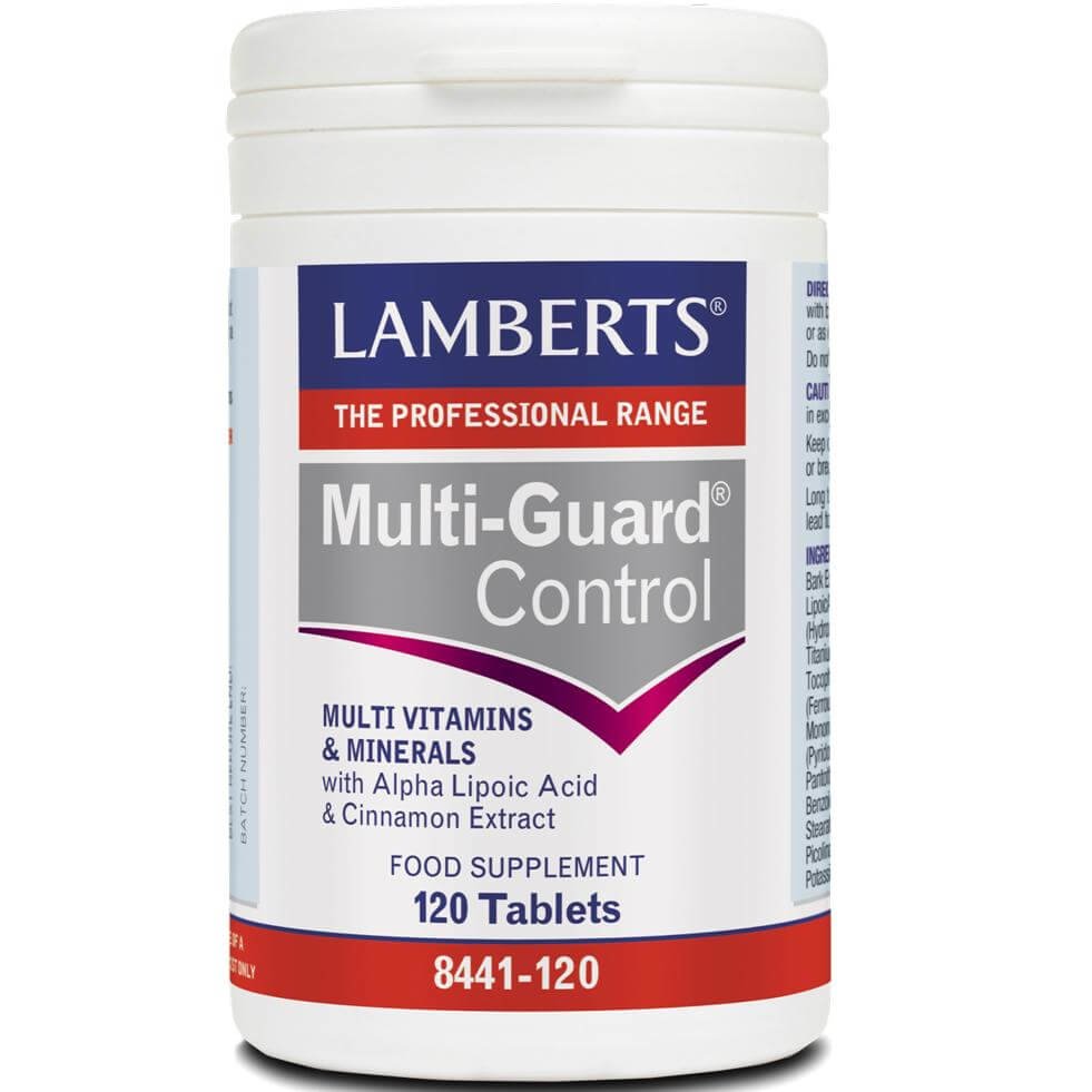 Lamberts Multi-Guard Control Food Supplement Tabs Συμπλήρωμα Διατροφής για την Ομαλή Ισορροπία των Ενεργειακών Αποθεμάτων Μεταξύ των Κυρίων Γευμάτων – 120 tabs
