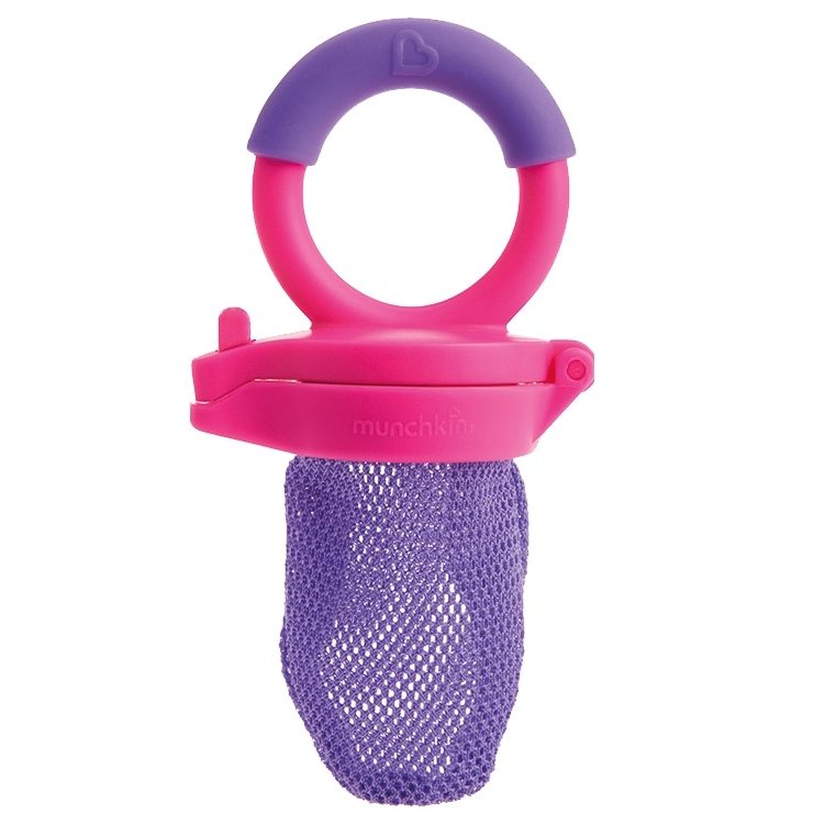 Munchkin Fresh Food Feeder Πιπίλας με Δίχτυ 1τμχ – Ροζ – Μωβ