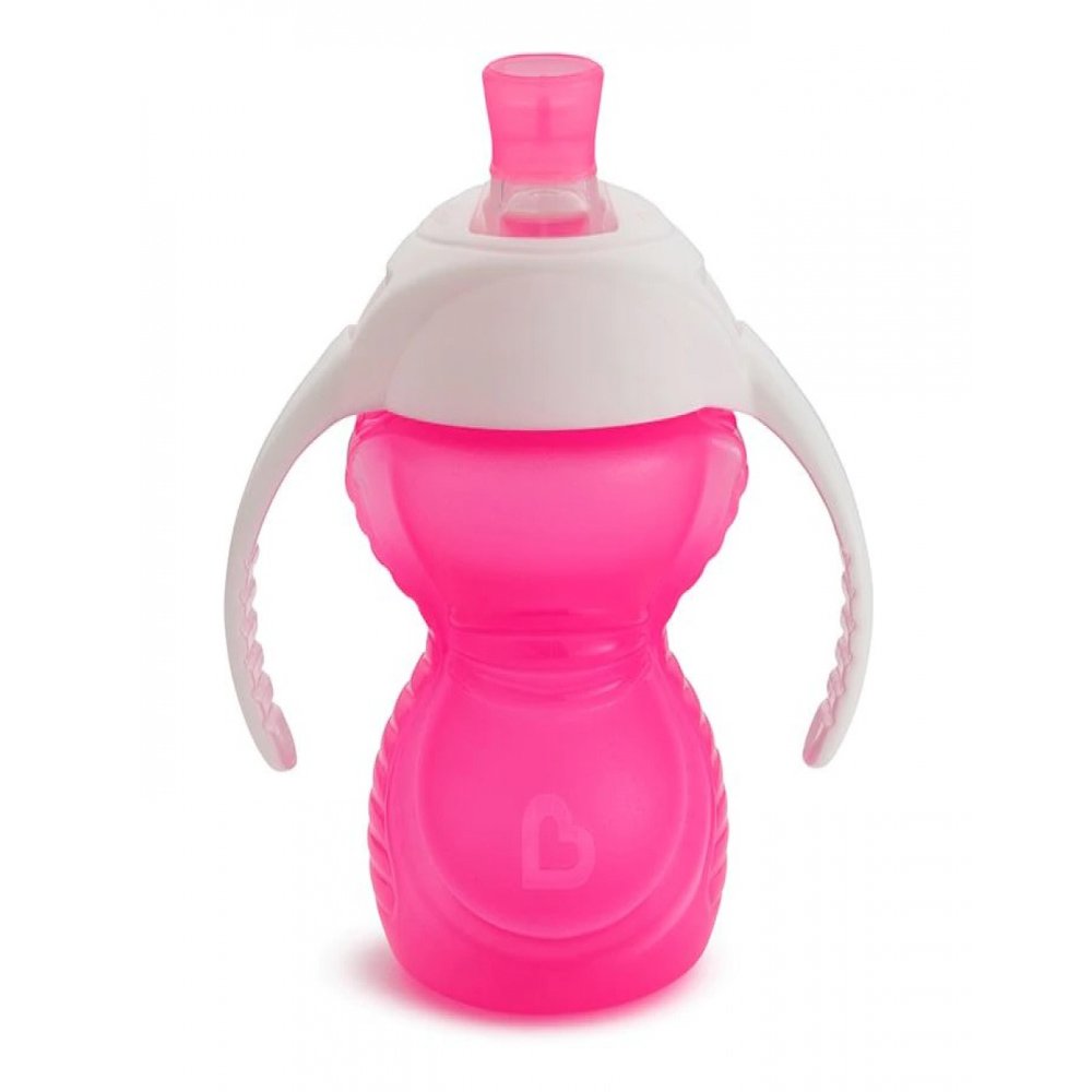 Munchkin Click Lock Chew Proof Trainer Cup 6M+ Εκπαιδευτικό Ποτηράκι με Μαλακό Στόμιο Χωρίς Διαρροές 237ml – φούξια