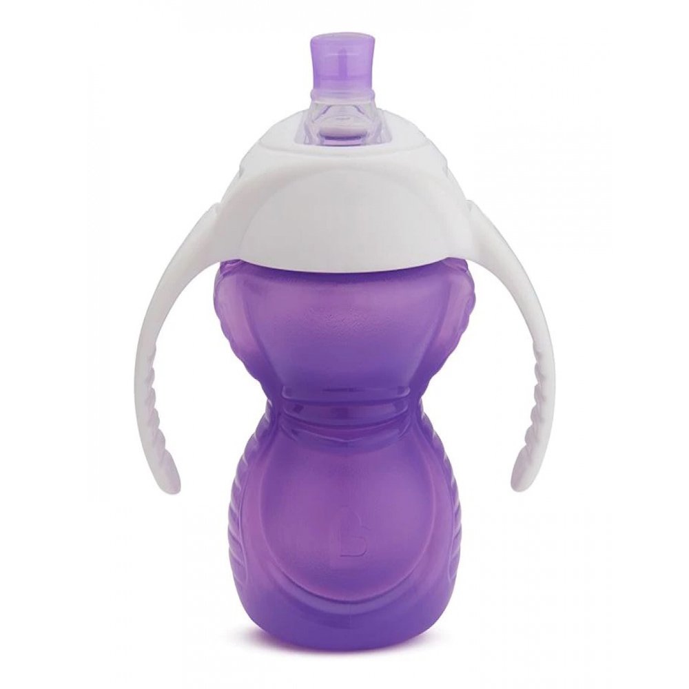 Munchkin Click Lock Chew Proof Trainer Cup 6M+ Εκπαιδευτικό Ποτηράκι με Μαλακό Στόμιο Χωρίς Διαρροές 237ml – μωβ