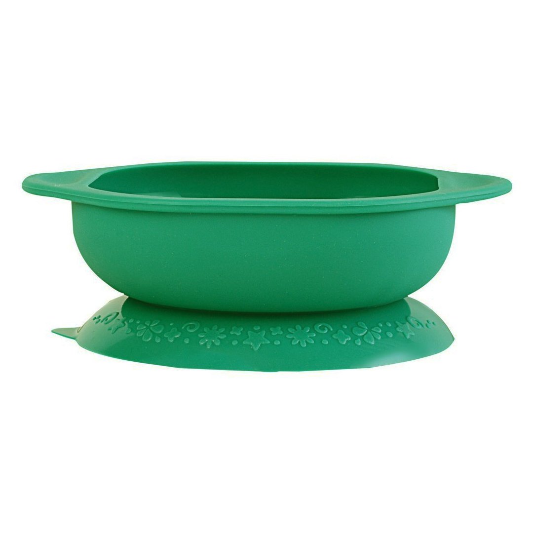 Marcus & Marcus Suction Bowl Μπολ Εκπαιδευτικό Φαγητού Σιλικόνης FDA με Αντιολισθητική Βάση 1 τεμάχιο – πράσινο