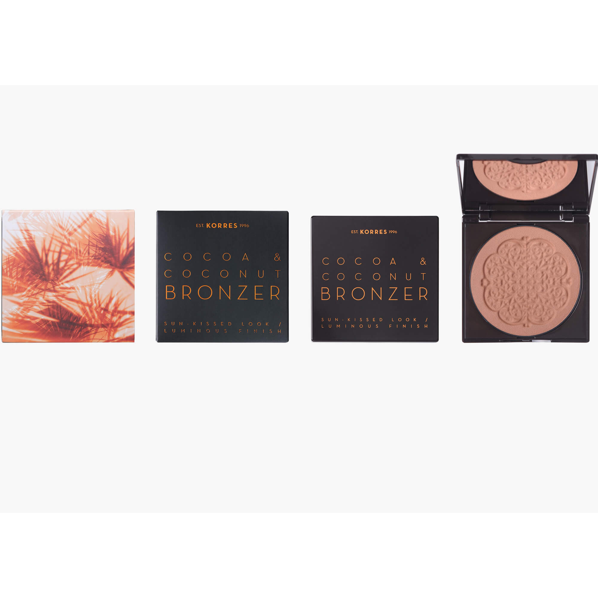 Korres Cocoa & Coconut Bronzer Μεταξένια Πούδρα Μαυρίσματος για Φυσική Ηλιοκαμμένη Όψη 10gr – 02 Warm Shade