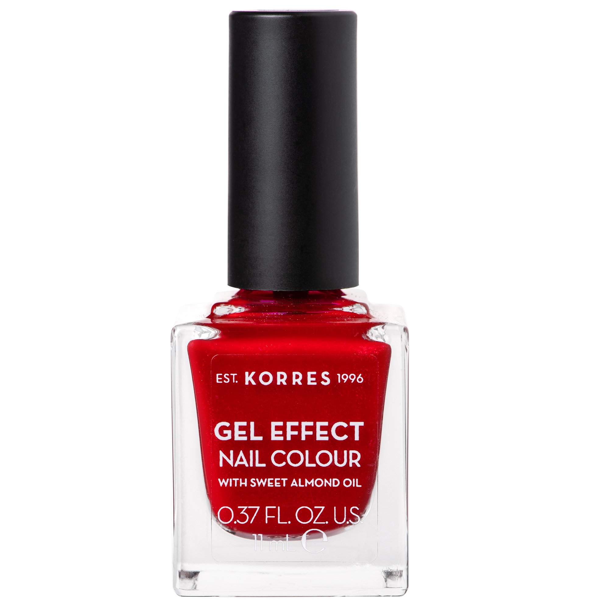Korres Gel Effect Nail Colour Βερνίκι Νυχιών Απόλυτης Λάμψης & Διάρκειας, με Αμυγδαλέλαιο 11ml – Melted Rubies 54