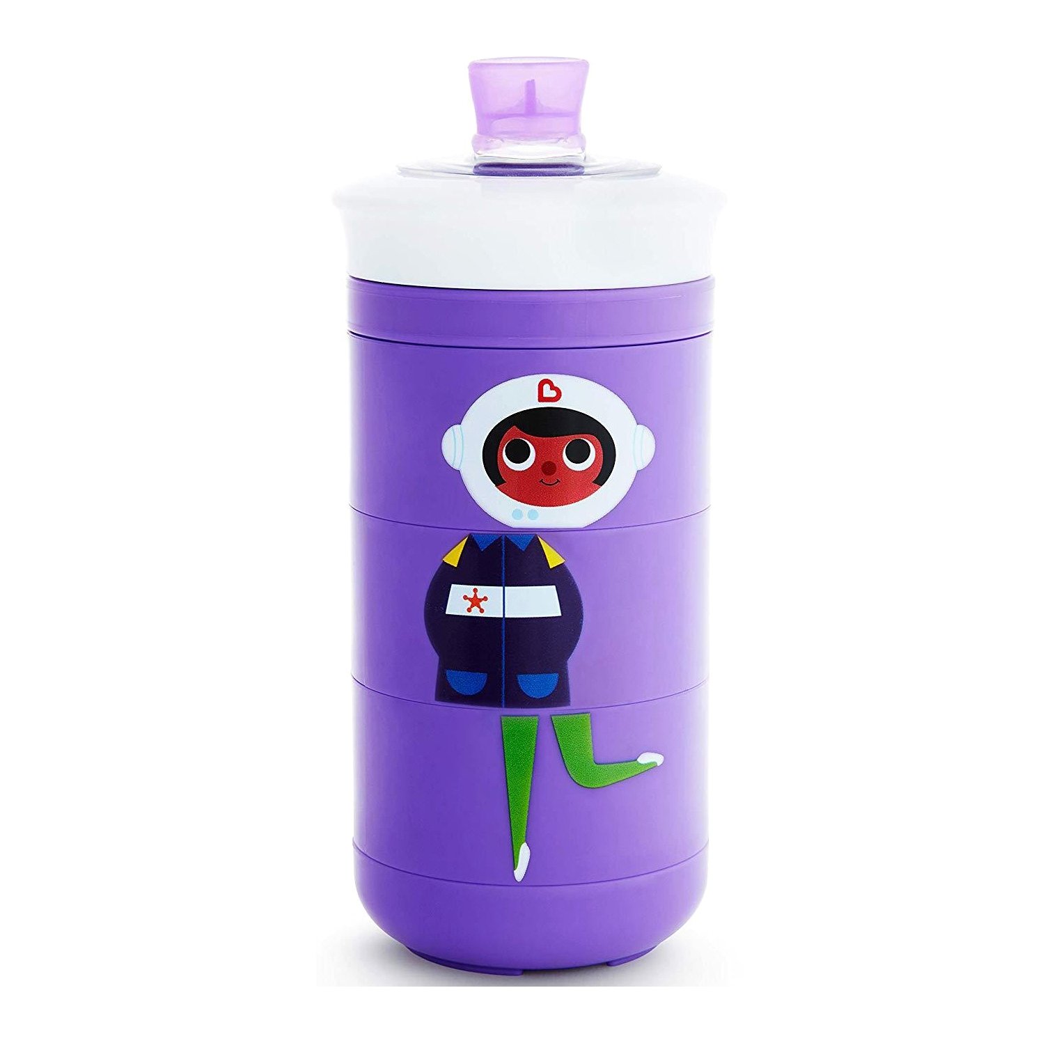 Munchkin Twisty Mix & Match Bite-Proof Sippy Cup Ποτήρι Για Βρέφη & Παιδιά 266ml – μωβ