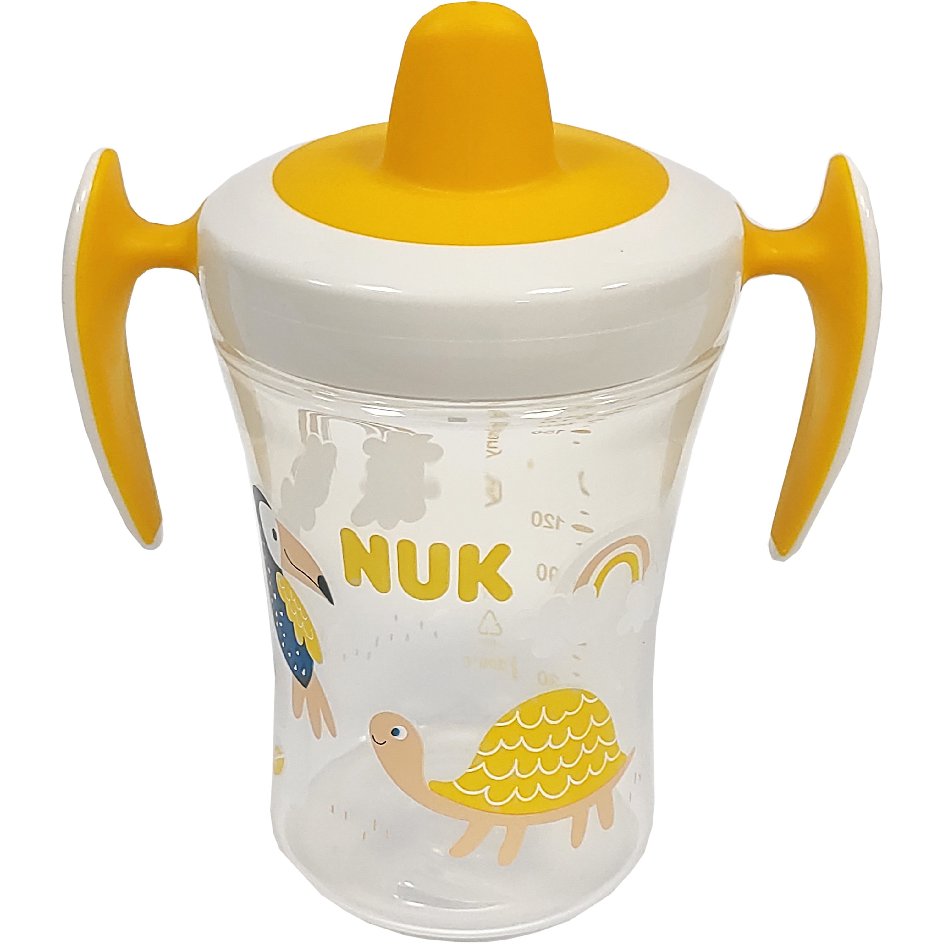 Nuk Trainer Cup με Μαλακό Ρύγχος και Χεράκια 6+ , 230ml – κίτρινο