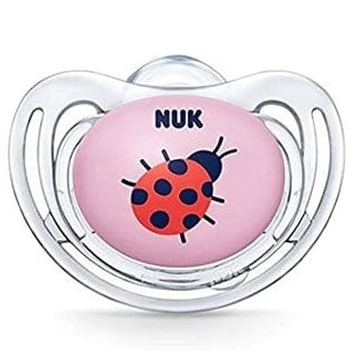 Nuk Freestyle Πιπίλα Σλικόνης – 18-36 Μηνών Διάφανο Κορίτσι