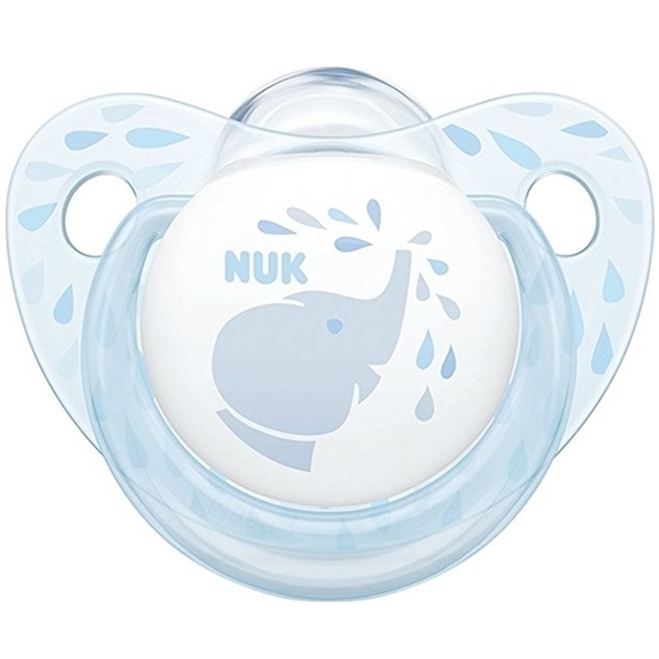 Nuk Baby Rose & Blue Πιπίλα Σιλικόνης με Κρίκο 1τεμάχιο – Baby Blue2 6-18 Μηνών