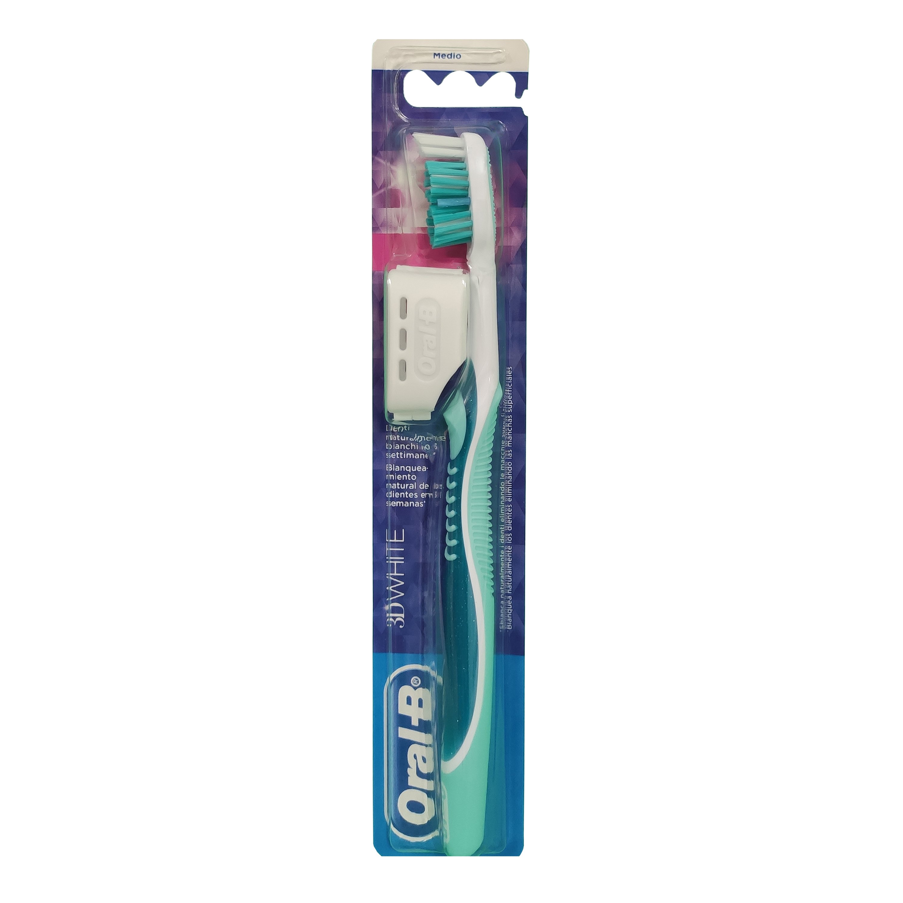 Oral B 3D White Οδοντόβουρτσα Μέτρια, 1 τεμάχιο – Σιελ