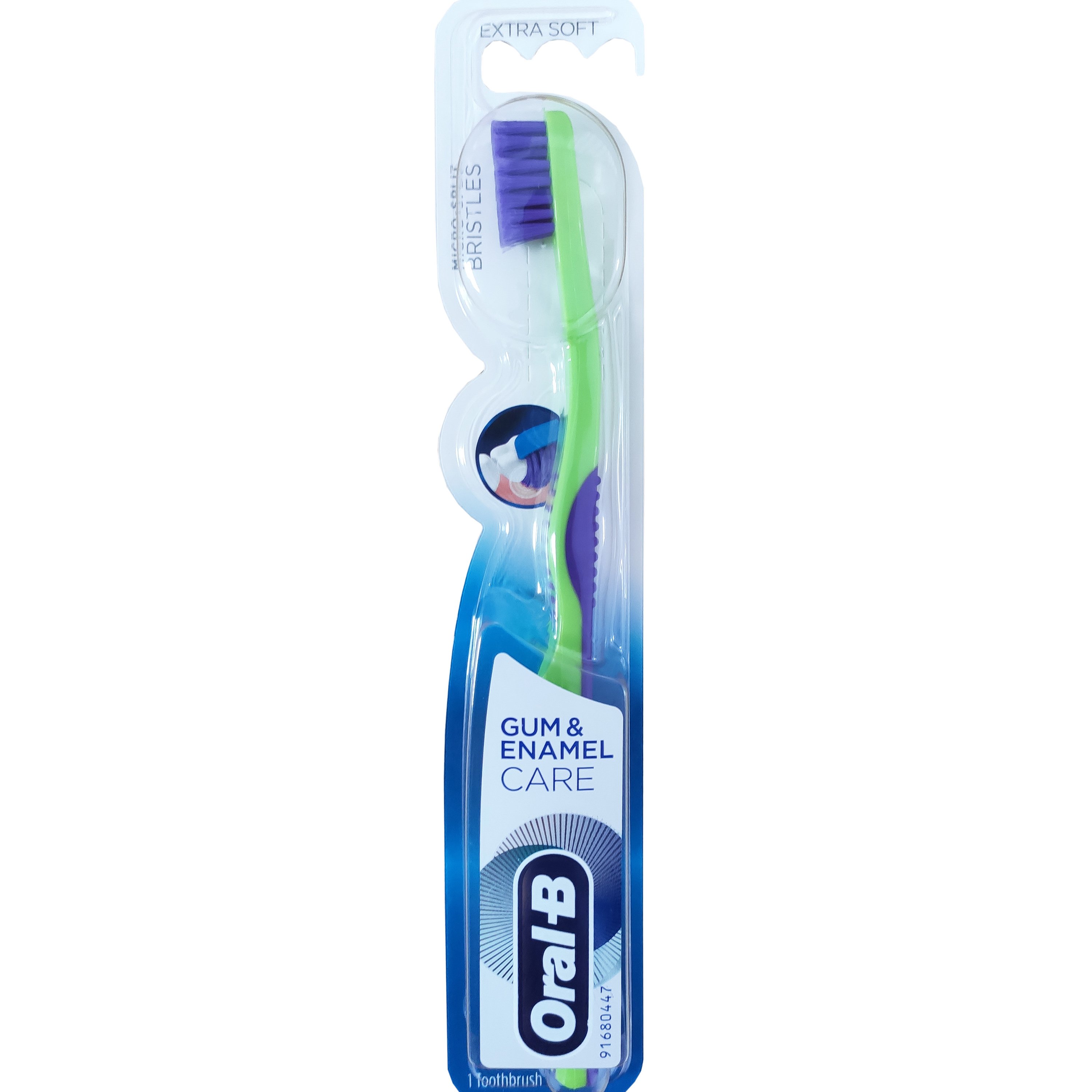 Oral-B Gum & Enamel Care Πολύ Μαλακή Χειροκίνητη Οδοντόβουρτσα 1Τεμάχιο – Μωβ – Πράσινο
