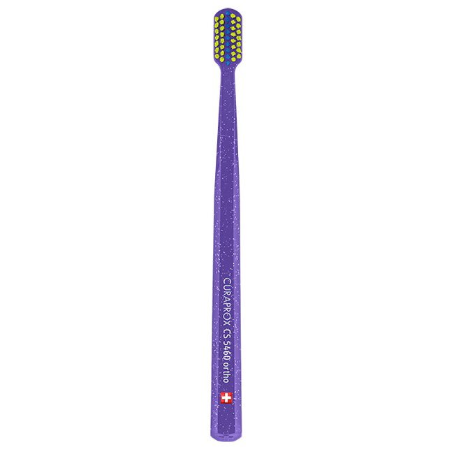 Curaprox CS 5460 Ortho Ultra Soft Ορθοδοντική Οδοντόβουρτσα 1 Τεμάχιο – Μωβ / Κίτρινο