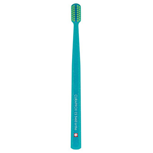 Curaprox CS 5460 Ortho Ultra Soft Ορθοδοντική Οδοντόβουρτσα 1 Τεμάχιο – Πετρόλ / Κίτρινο