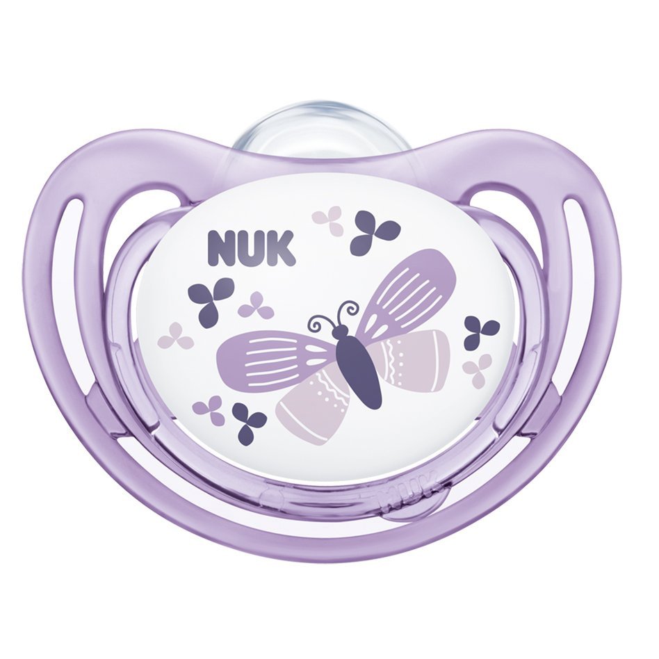 Nuk Freestyle Ορθοδοντική Πιπίλα Σιλικόνης 1 Τεμάχιο – 6-18 Μηνών Ροζ