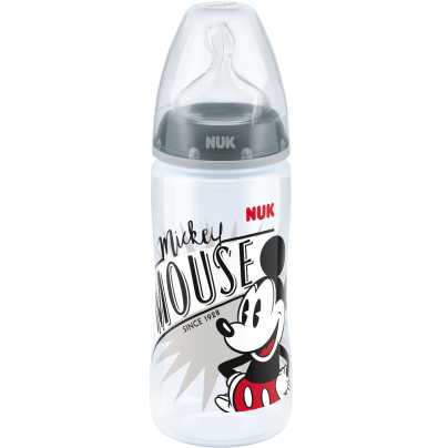 NUK First Choice Disney Mickey Μπιμπερό Πολυπροπυλενίου (PP) 300ml – μαύρο