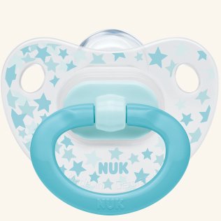 Nuk Classic Happy Days Πιπίλα Σιλικόνης – 0-6 Μηνών Γαλάζια