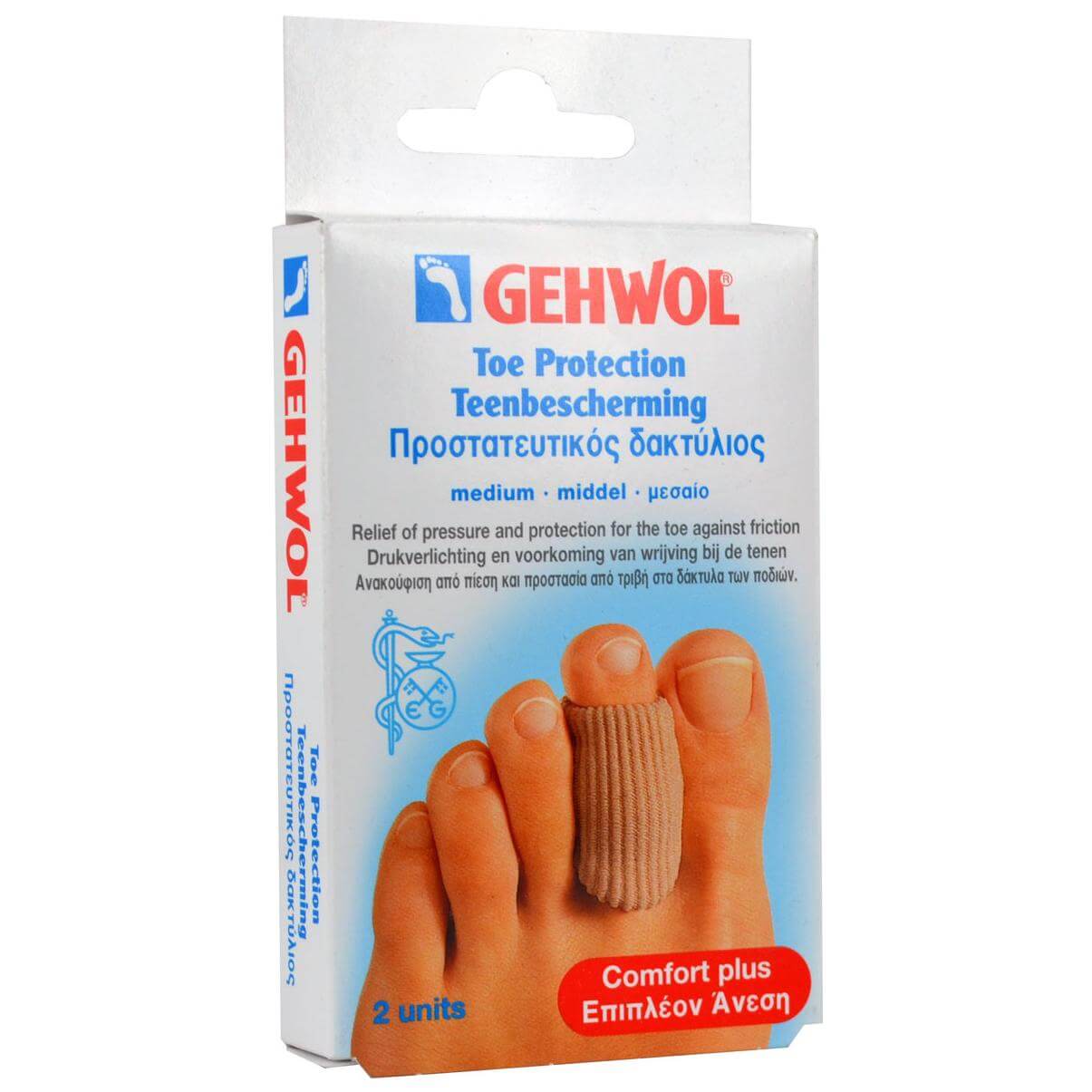 Gehwol Toe Protection Προστατευτικός Δακτύλιος, Προστατεύει από Πίεση σε Μυρμηγκιές και Κάλους 2 τεμάχια – μεσαίο (M)