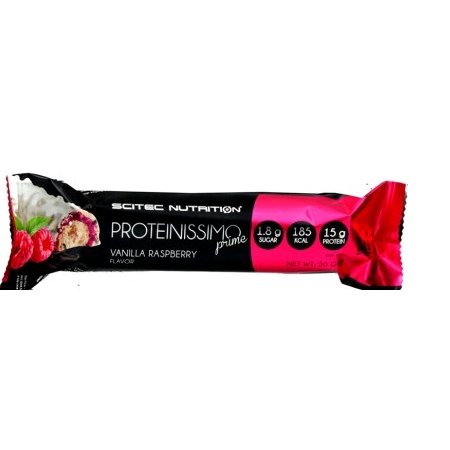 Scitec Nutrition Proteinissimo Prime Μπάρα Πρωτεΐνης 50gr – Vanilla Raspberry