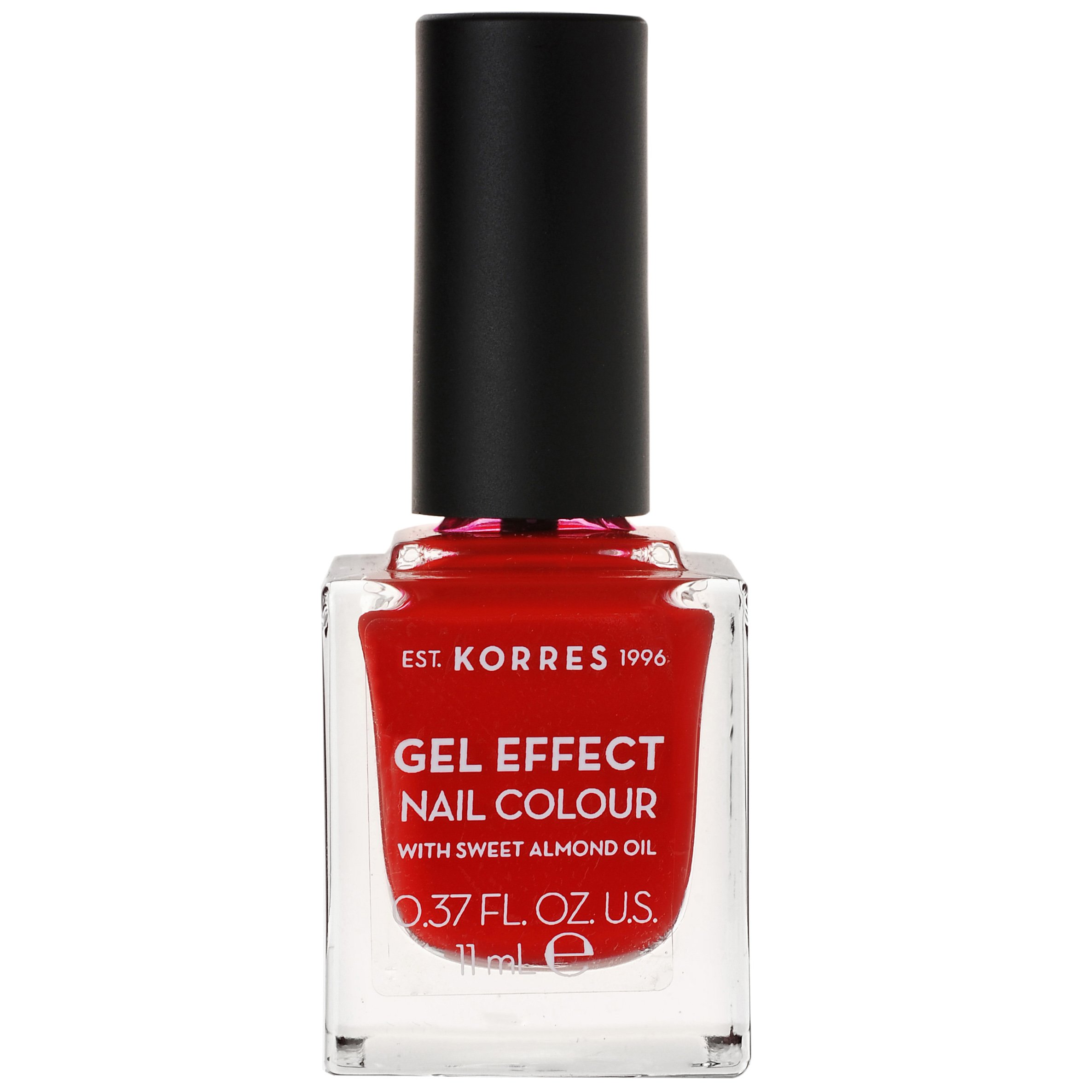 Korres Gel Effect Nail Colour Βερνίκι Νυχιών με Αμυγδαλέλαιο για Έντονη Λάμψη & Μεγάλη Διάρκεια 11ml – 53 Royal Red