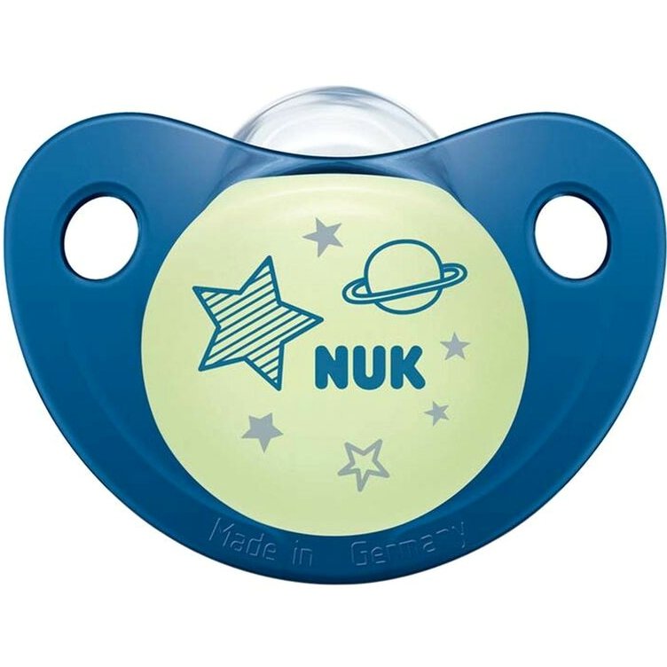 Nuk Night & Day Πιπίλα Σιλικόνης 1τμχ – Μπλε1 18-36Μηνών