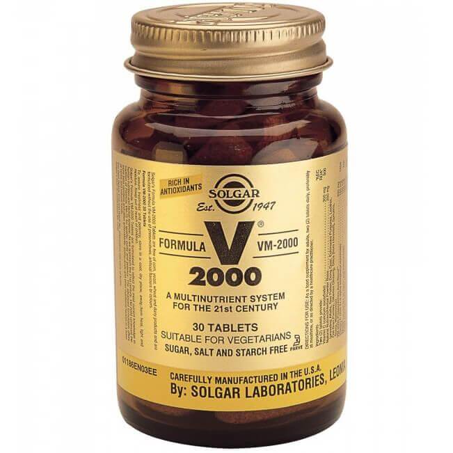Solgar Formula VM-2000 Συμπλήρωμα Διατροφής Πλούσιο σε Αντιοξειδωτικά & Μέταλλα Χηλικής Μορφής tablets – 30 tabs