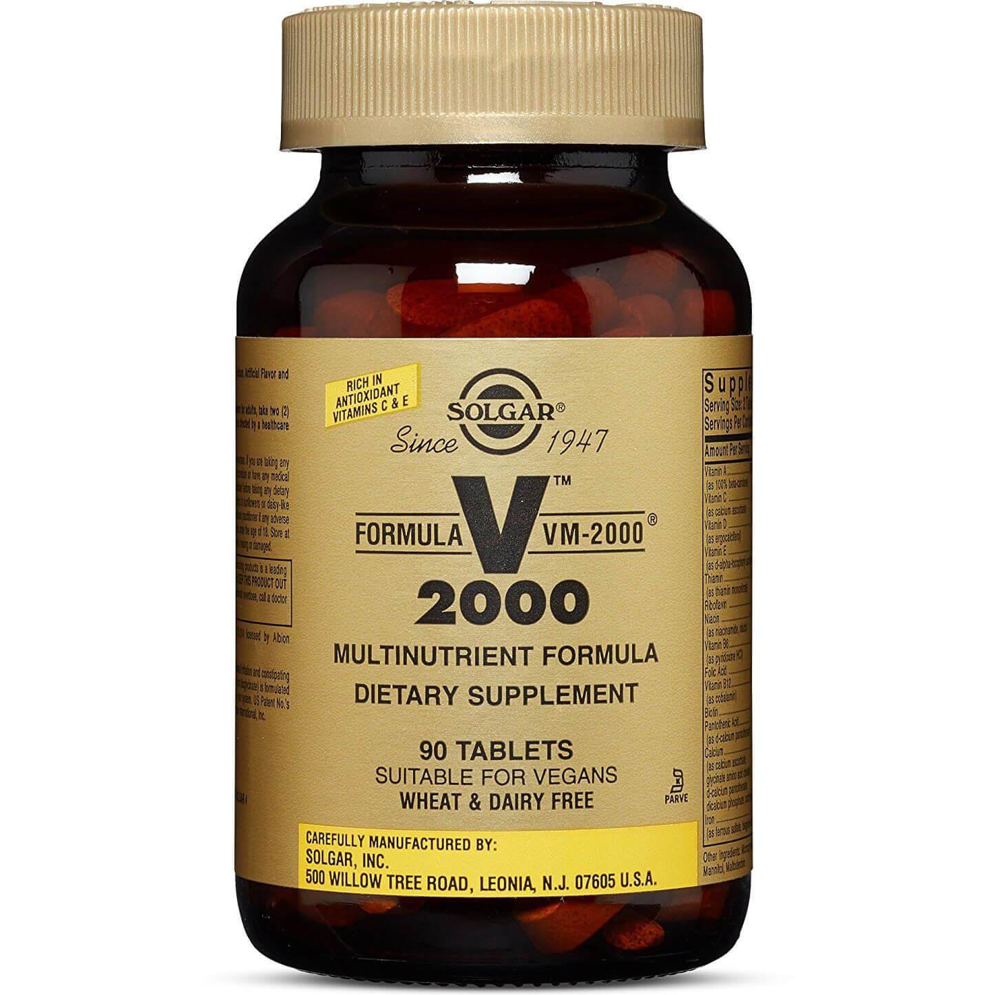Solgar Formula VM-2000 Συμπλήρωμα Διατροφής Πλούσιο σε Αντιοξειδωτικά & Μέταλλα Χηλικής Μορφής tablets – 90 tabs