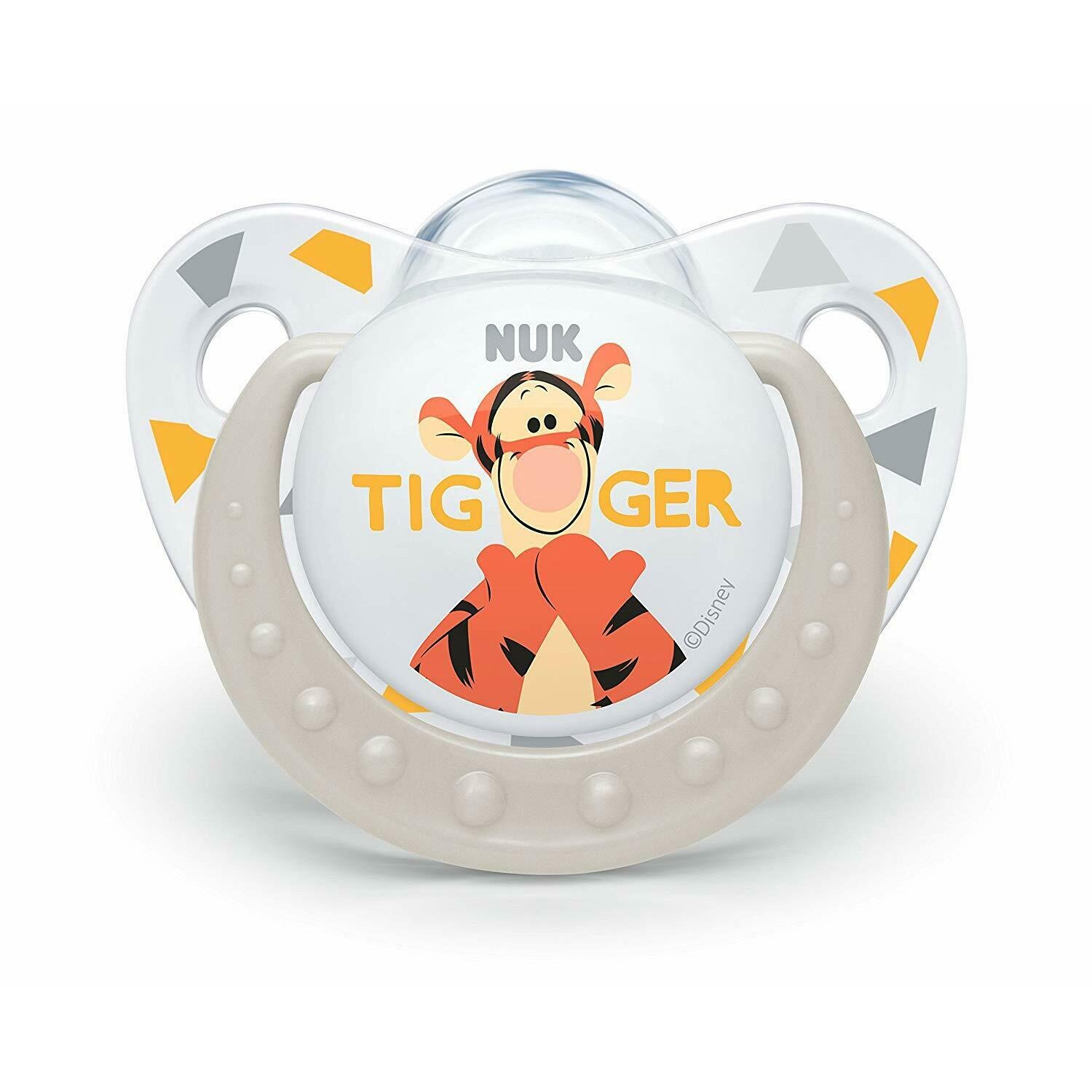 Nuk Trendline Disney Winnie the Pooh Πιπίλα Σιλικόνης με Κρίκο 1 Τεμάχιο – 6-18 Μηνών Γκρι