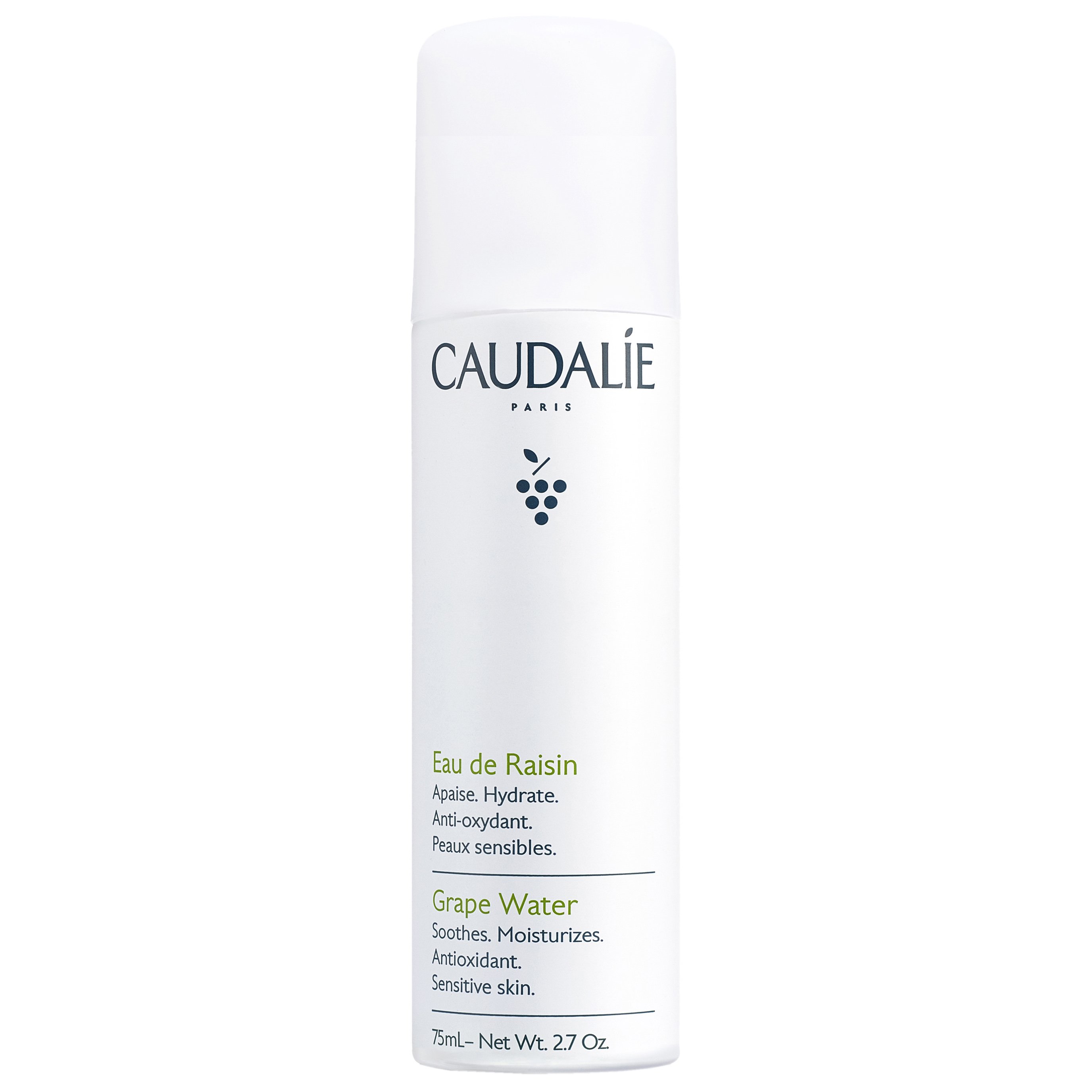 Caudalie Grape Water Καταπραϋντικό Νερό σε Spray για Ενυδάτωση & Αναζωογόνηση, Κατάλληλο για Ευαίσθητες Επιδερμίδες 75ml