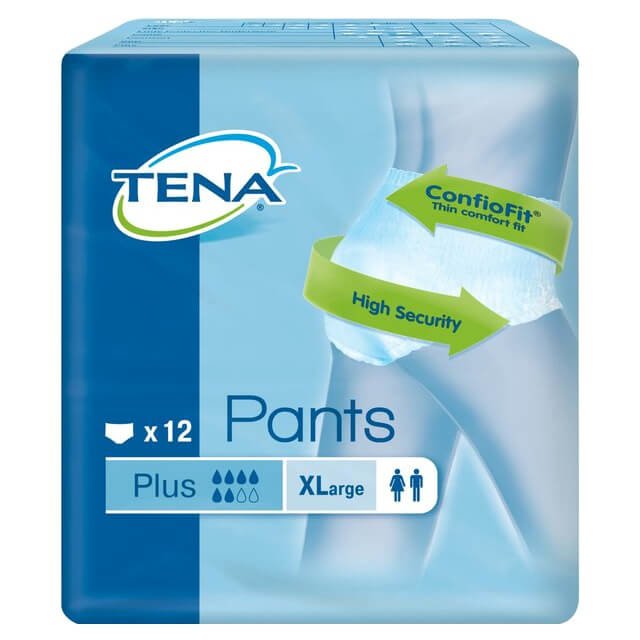 Tena Pants Plus Άνετα & Αξιόπιστα Εσώρουχα Ακράτειας – XLarge 12τεμ