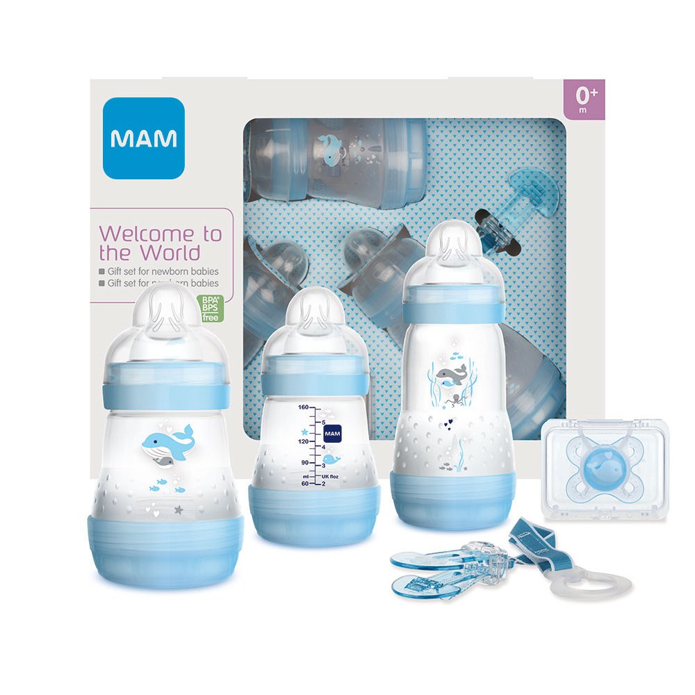 Mam Welcome to the World Σετ Δώρου 5 Τεμαχίων για Νεογέννητα Κωδ 660 από 0+ Μηνών – γαλάζιο