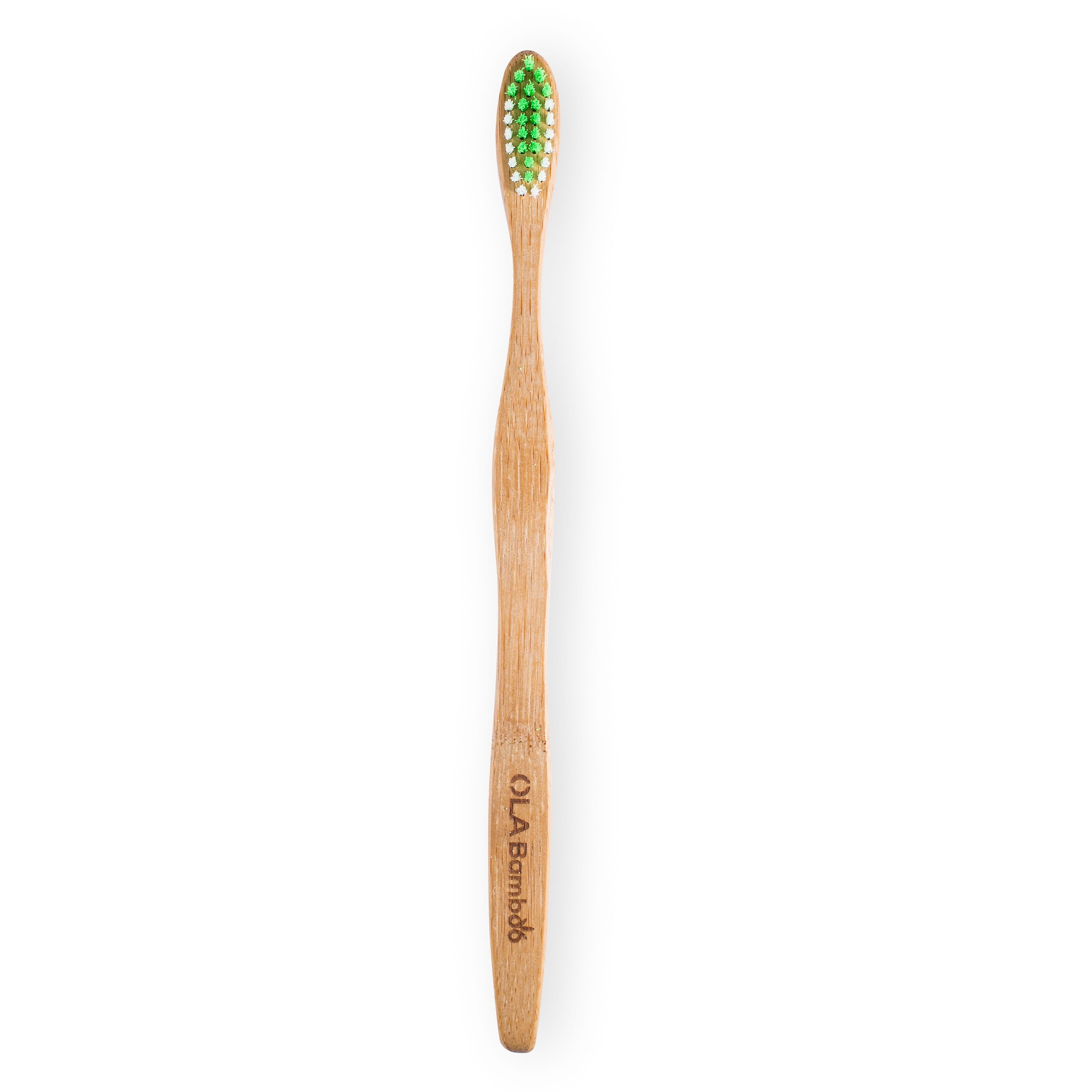 OLABamboo Toothbrush Ultra Soft Οδοντόβουρτσα Από 100% Μπαμπού Πολύ Μαλακή 1 Τεμάχιο – πράσινο