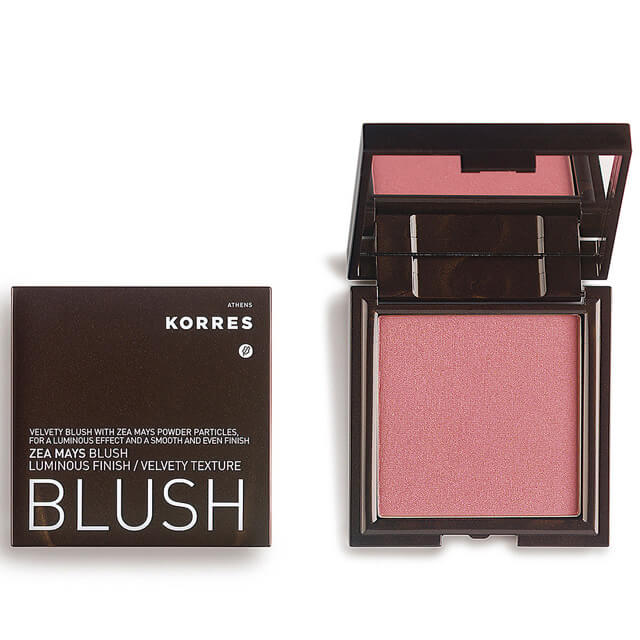 Korres Πούδρα Blush Ρουζ Καλαμπόκι Φυσικό Λαμπερό Αποτέλεσμα 7ml – 22 μωβ