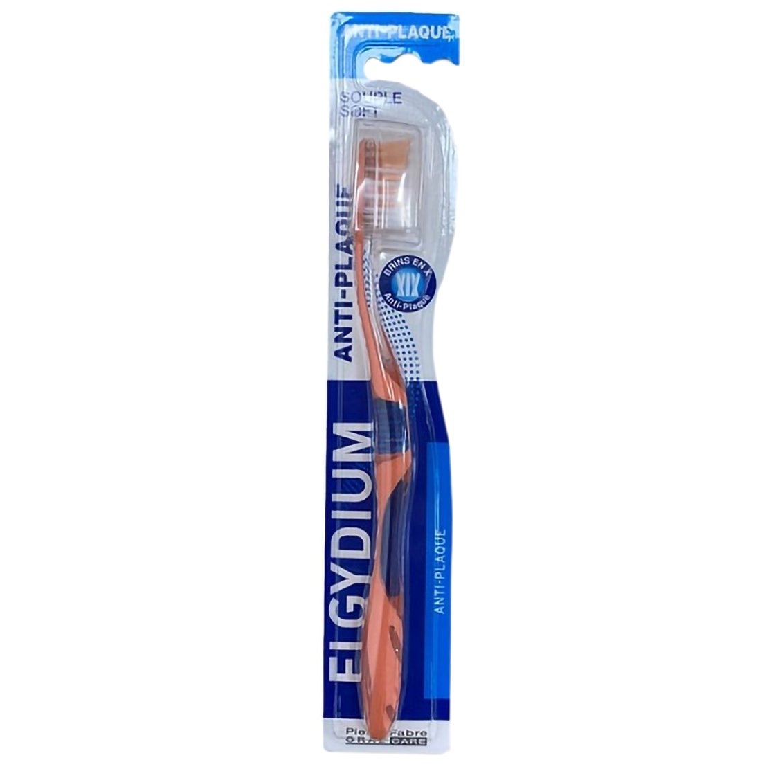 Elgydium Antiplaque Toothbrush Οδοντόβουρτσα για Βαθύ Καθαρισμό Soft 1 Τεμάχιο – πορτοκαλί