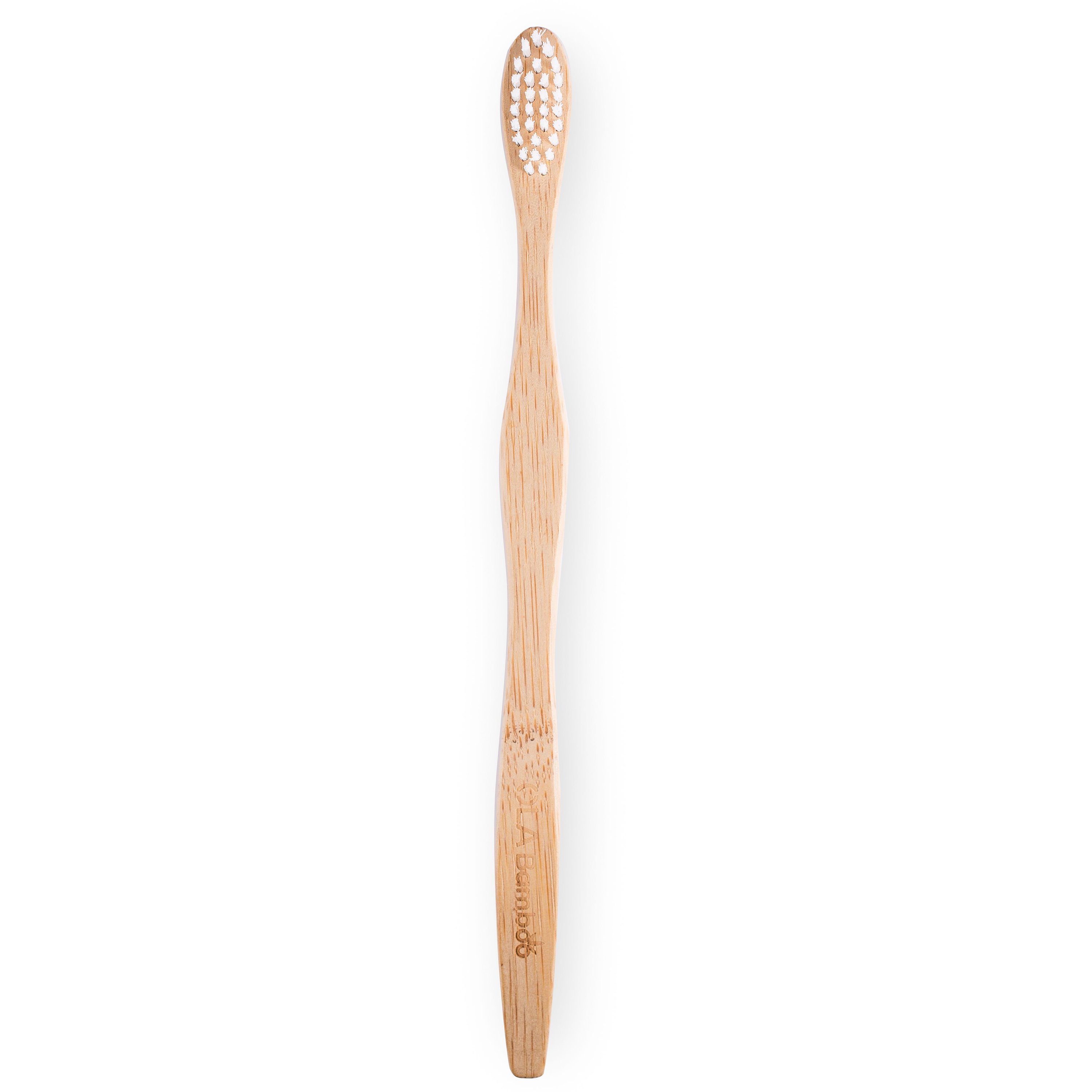 OLABamboo Toothbrush Ultra Soft Οδοντόβουρτσα Από 100% Μπαμπού Πολύ Μαλακή 1 Τεμάχιο – άσπρο