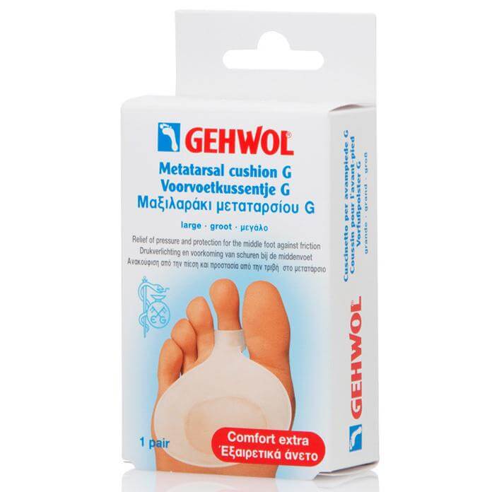 Gehwol Μαξιλαράκι Μεταταρσίου Πολυμερούς Γέλης G 1 ζευγάρι – μεγάλο (L)