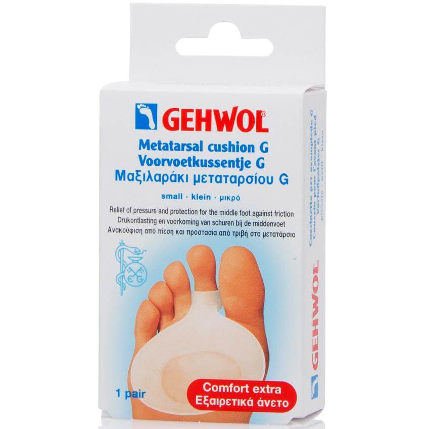 Gehwol Μαξιλαράκι Μεταταρσίου Πολυμερούς Γέλης G 1 ζευγάρι – μικρό (S)
