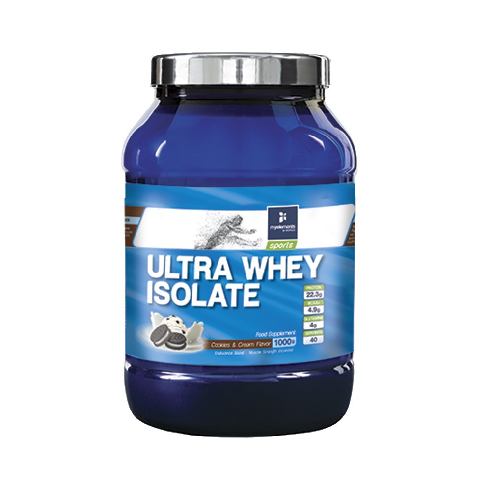 My Elements Sports Ultra Whey Isolate Πρωτεΐνη 100% Ορού Γάλακτος 1000gr – Cookies and Cream
