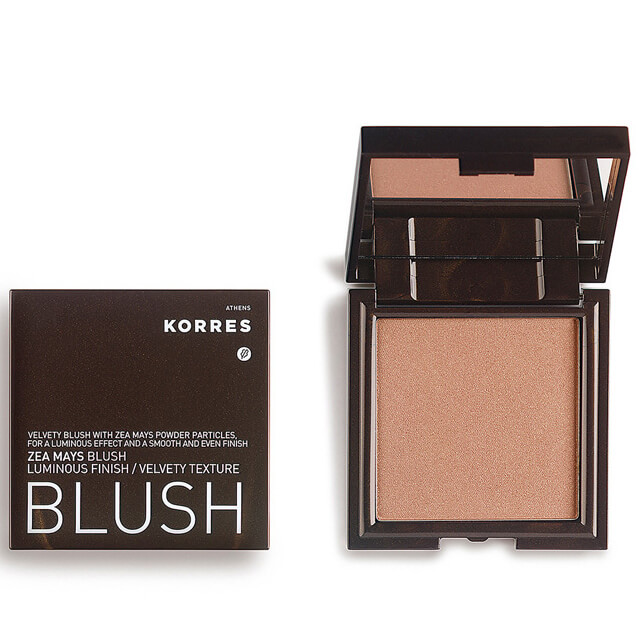 Korres Πούδρα Blush Ρουζ Καλαμπόκι Φυσικό Λαμπερό Αποτέλεσμα 7ml – 15 φυσικό