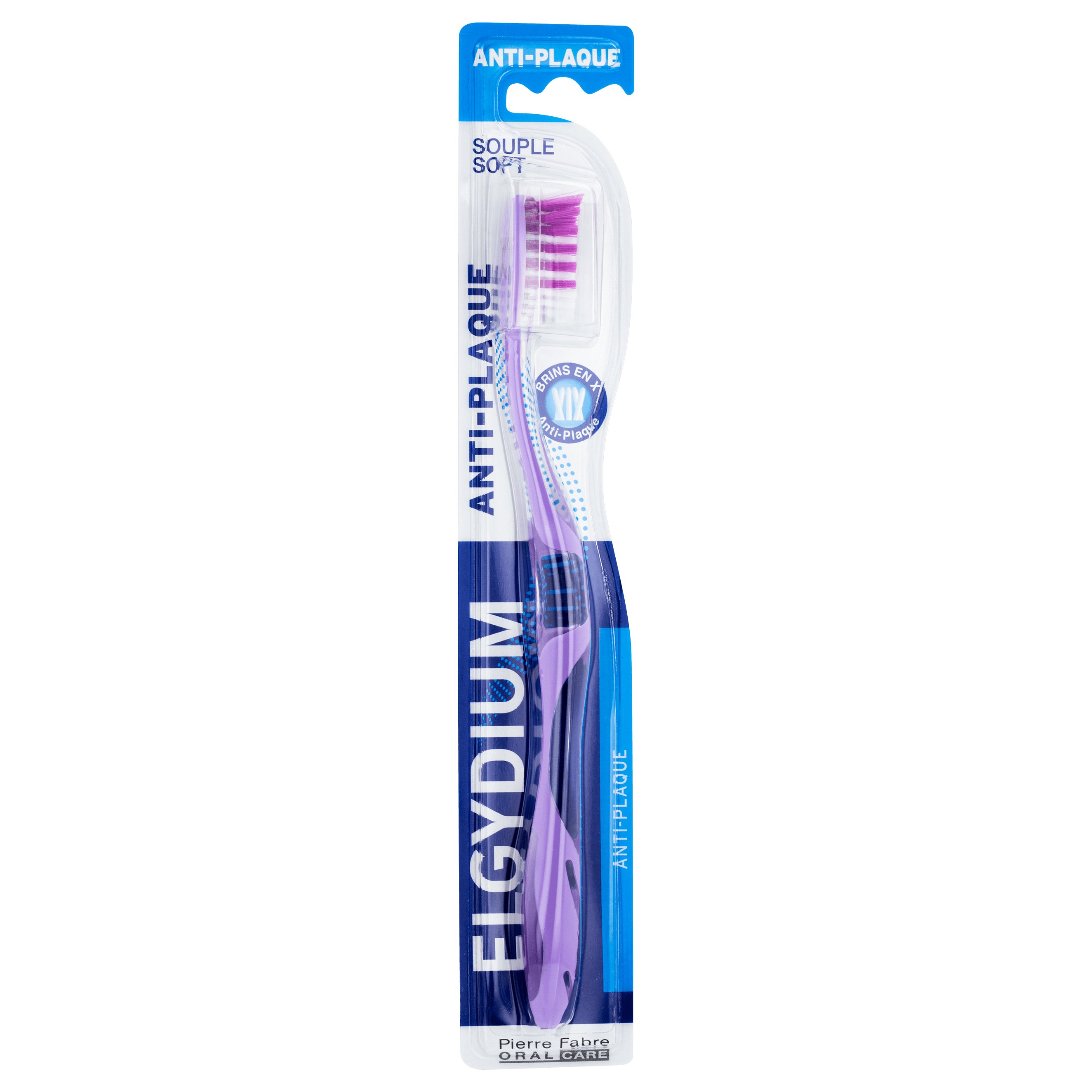 Elgydium Antiplaque Toothbrush Οδοντόβουρτσα για Βαθύ Καθαρισμό Soft 1 Τεμάχιο – μωβ