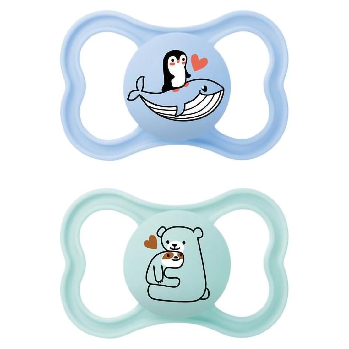 Mam Supreme Silicone Soother 6-16m Κωδ 245S Ορθοδοντική Πιπίλα Σιλικόνης από 6 Έως 16 Μηνών 2 Τεμάχια – Γαλάζιο/ Τιρκουάζ