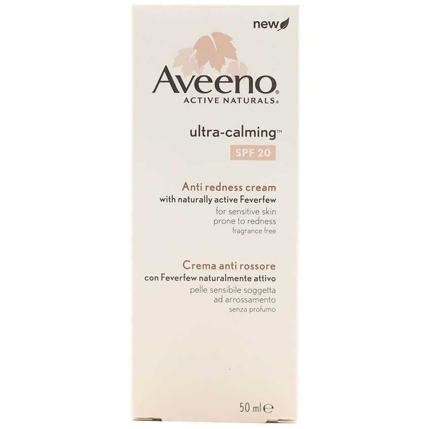 Aveeno Ultra-Calming Spf20 Anti Redness Cream Καταπραϋντική Κρέμα Προσώπου για την Ευαίσθητη Επιδερμίδα με Τάση Ερυθήματος 50ml