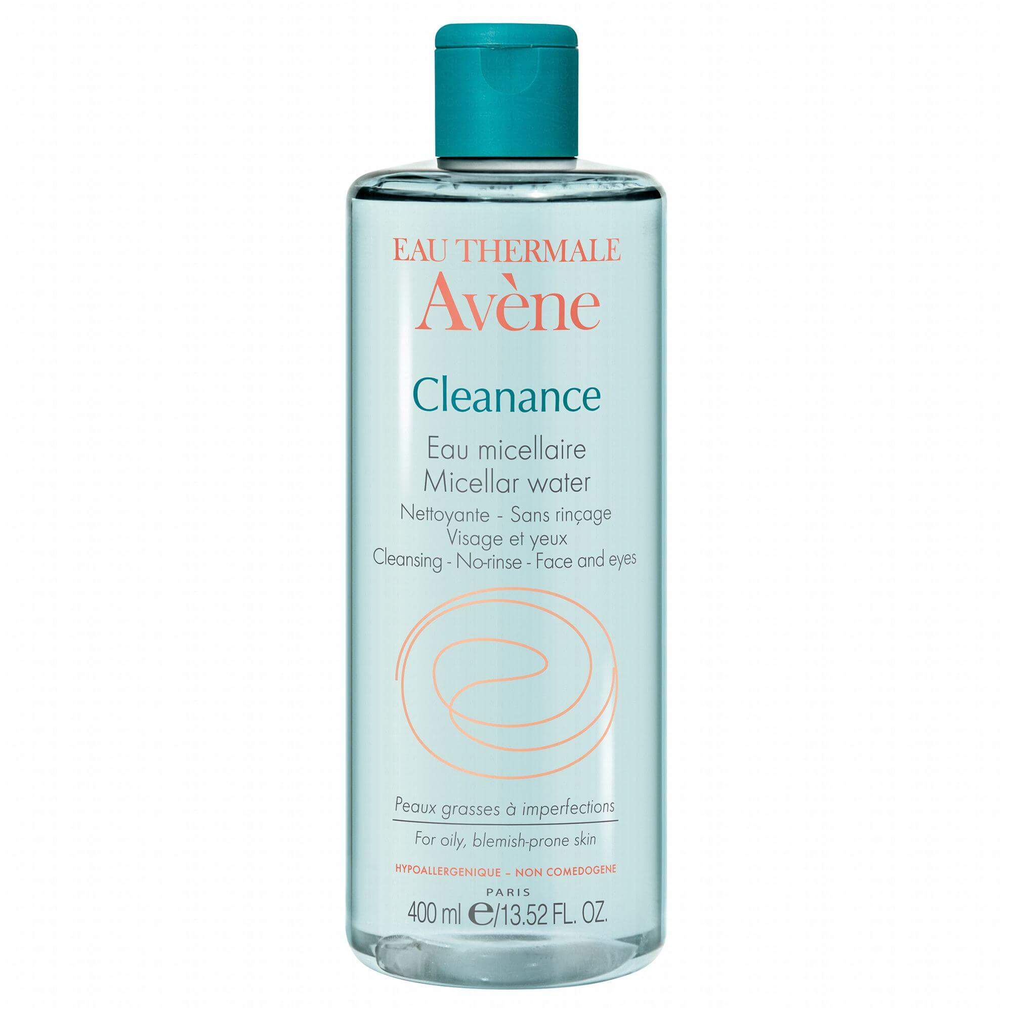 Avene Cleanance Eau Micellaire Νερό Micellaire για τον Καθαρισμό Προσώπου & Ματιών Χωρίς Ξέπλυμα 400ml