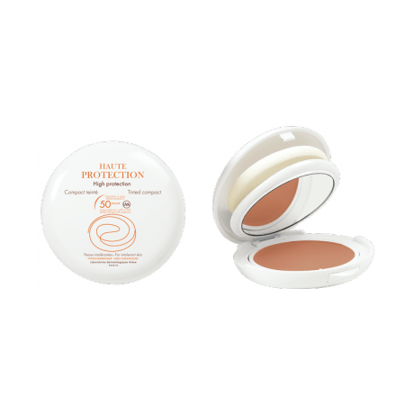 Avène Haute Protection Compact Dore Spf50 Αντηλιακή Προστασία Και Μακιγιάζ Υγρή Πούδρα 10gr