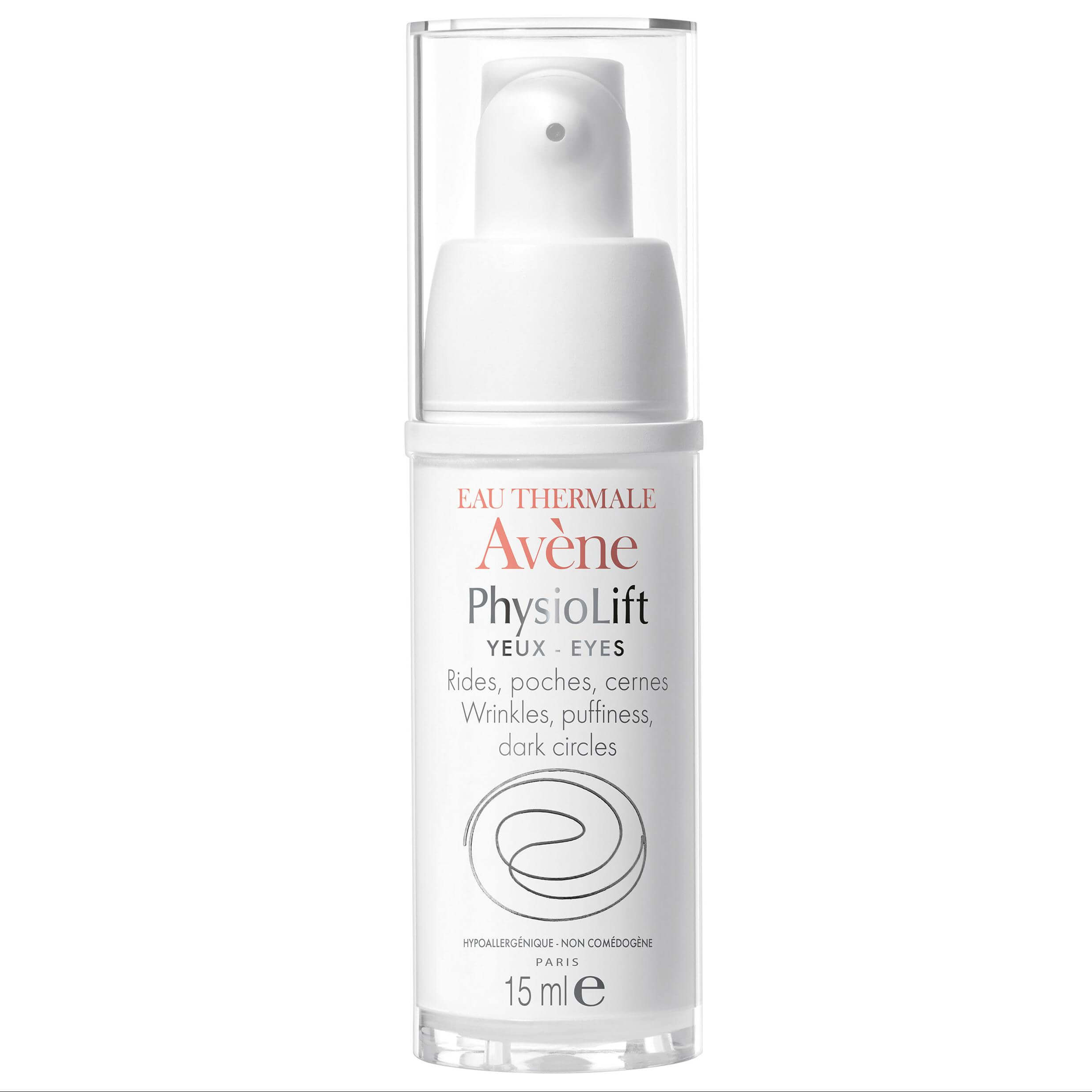 Avene Physiolift Κρέμα Ματιών για την Αντιμετώπιση των Εγκατεστημένων Ρυτίδων, των Μαύρων Κύκλων & των Σακούλων 15ml