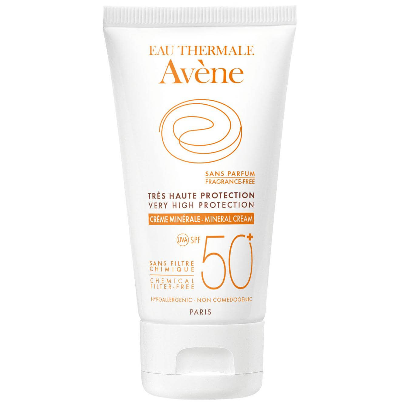 Avene Very High Protection Cream Mineral Spf50+ Πολύ Υψηλή Αντηλιακή Προστασία Προσώπου σε Κρέμα για μη Ανεκτικά Δέρματα 50ml
