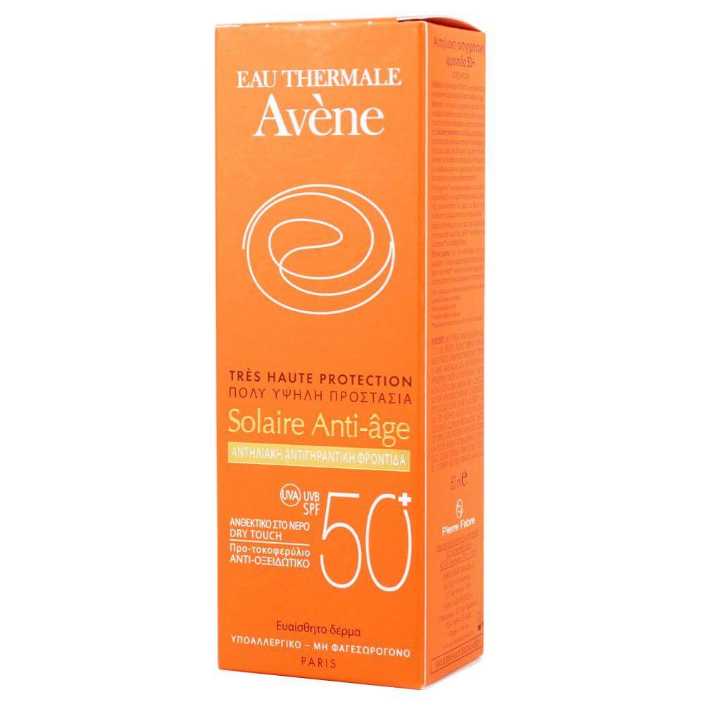 Avene Very High Protection Solaire Anti-age Spf50+ Αντηλιακή Κρέμα Προσώπου Πολύ Υψηλής Προστασίας με Αντιγηραντική Δράση 50ml