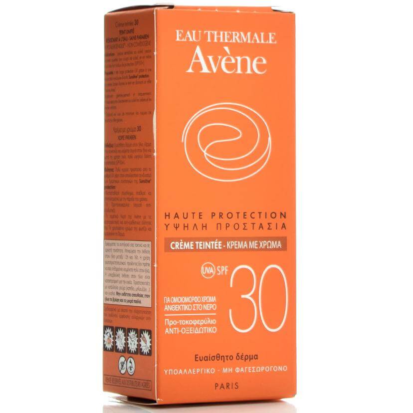 Avene High Protection Tinted Creme Spf30 Αντηλιακή Κρέμα Προσώπου με Χρώμα, Υψηλής Προστασίας 50ml