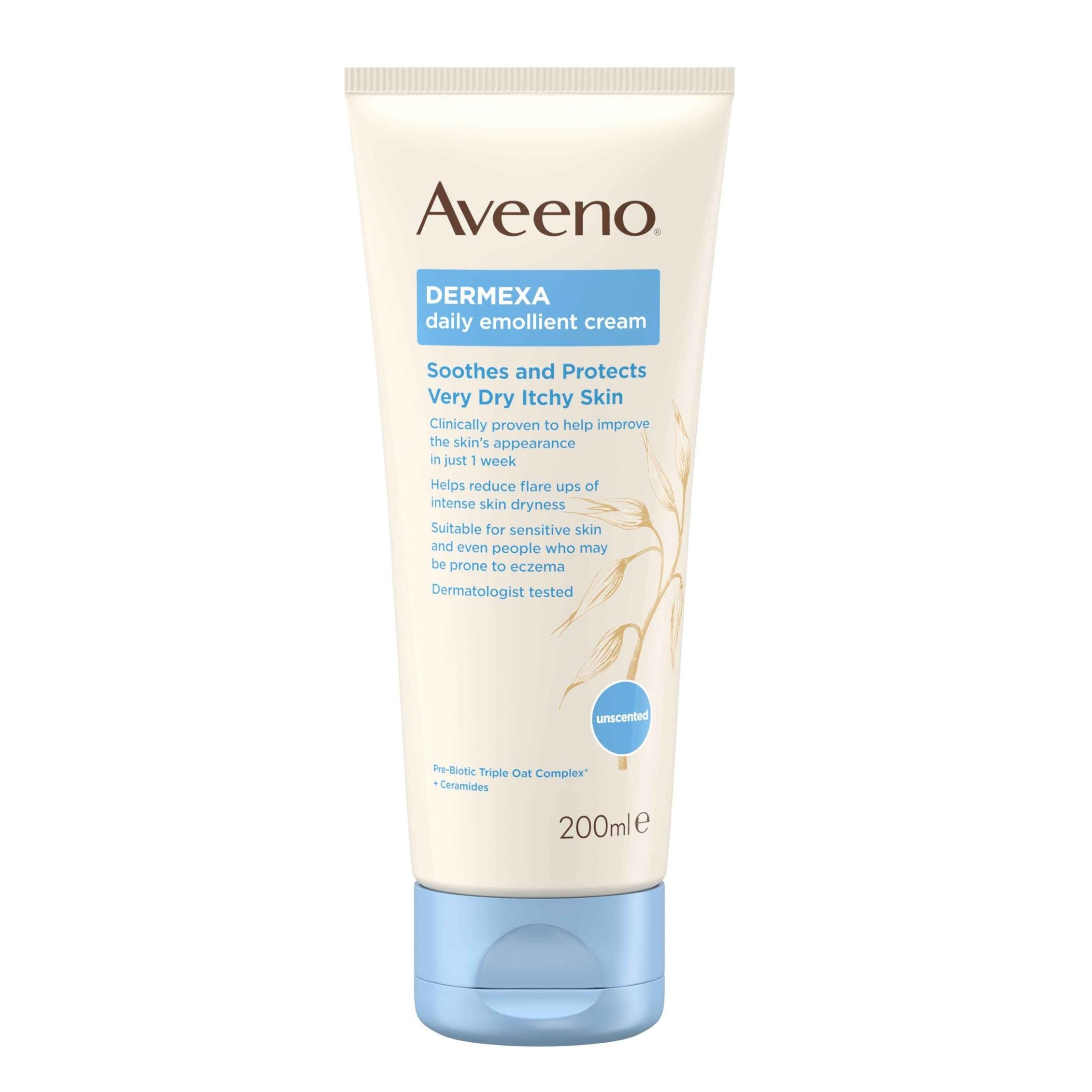 Aveeno Dermexa Moisturising Cream Ενυδατική Κρέμα Για Ατοπικά Δέρματα 200ml