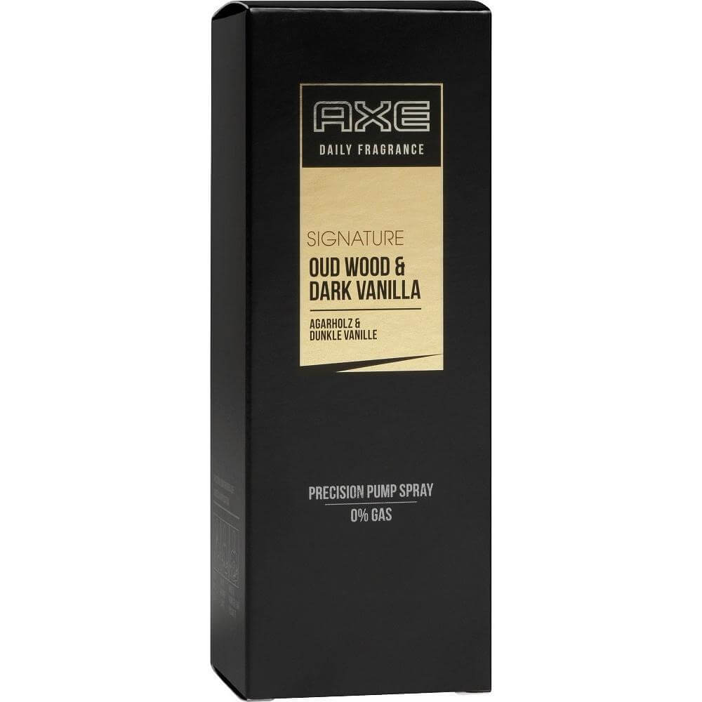 Axe Pump Spray Signature Άρωμα Ξύλου Και Σκούρας Βανίλιας 100ml